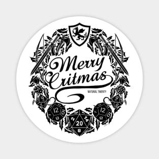 Merry Critmas - Black Version Magnet